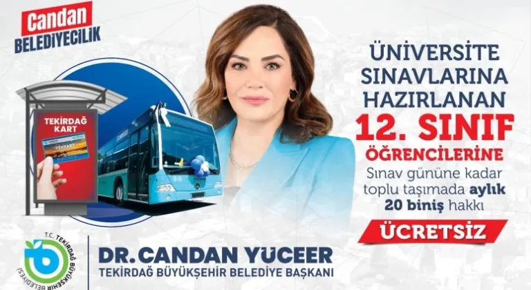 12. SINIF ÖĞRENCİLERİNE ULAŞIM MÜJDESİ