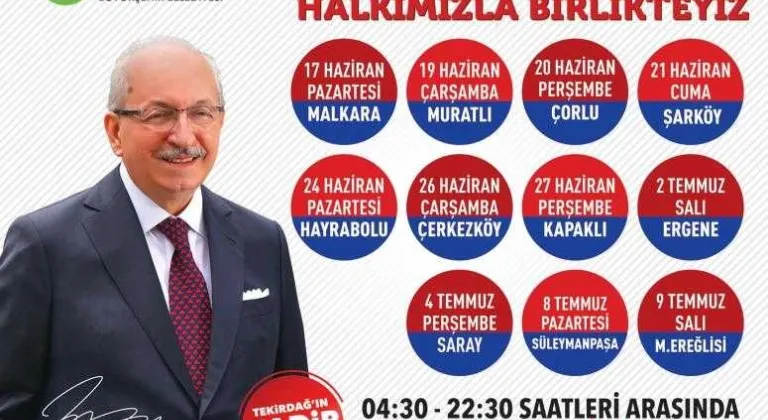 4 Temmuz’da Vatandaşlarla Buluşacak