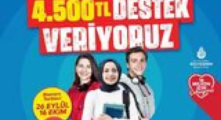 75 BİN ÖĞRENCİYE 4 BİN 500 TL DESTEK