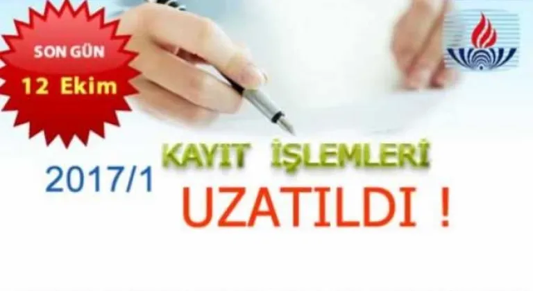 Açık Öğretim Kayıtları Uzatıldı