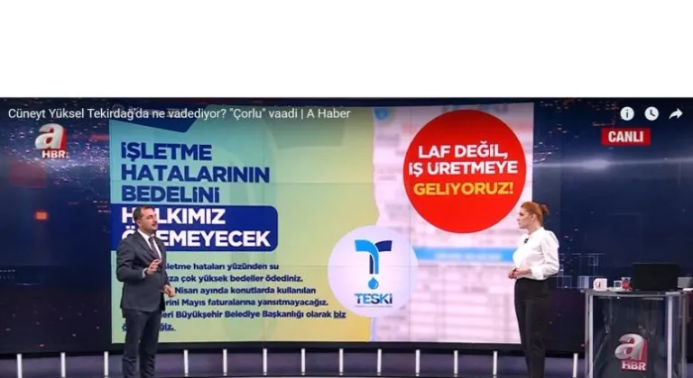 AK Parti Tekirdağ Büyükşehir Belediye Başkan Adayı Cüneyt Yüksel’den Çorlu vaadi: 