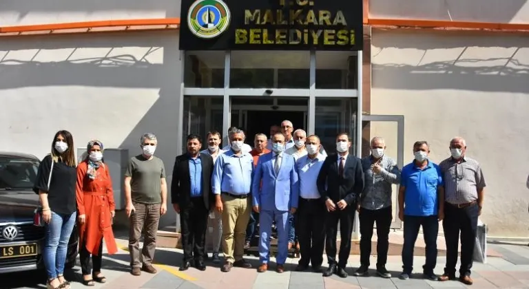 AK PARTİ TEKİRDAĞ MİLLETVEKİLİ MUSTAFA YEL'DEN BELEDİYE BAŞKANI ULAŞ YURDAKUL'A ZİYARET