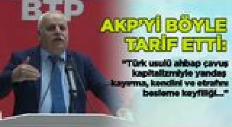 AKP’yi böyle tarif etti: