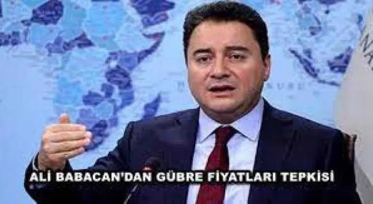 ALİ BABACAN’DAN GÜBRE FİYATLARI TEPKİSİ