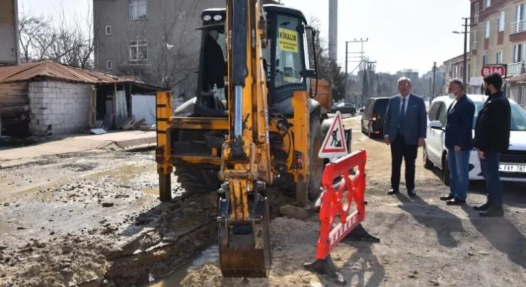 BAŞKAN ALBAYRAK ERGENE'DE İNCELEMELERDE BULUNDU