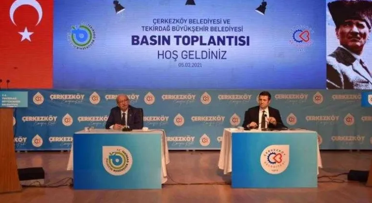 BAŞKAN KADİR ALBAYRAK ÇERKEZKÖY'DE BASIN MENSUPLARI İLE BULUŞTU