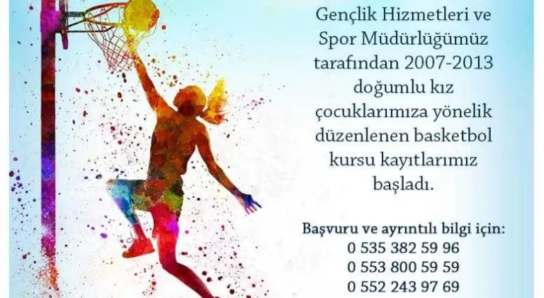 Basketbol kursu kayıtları başladı