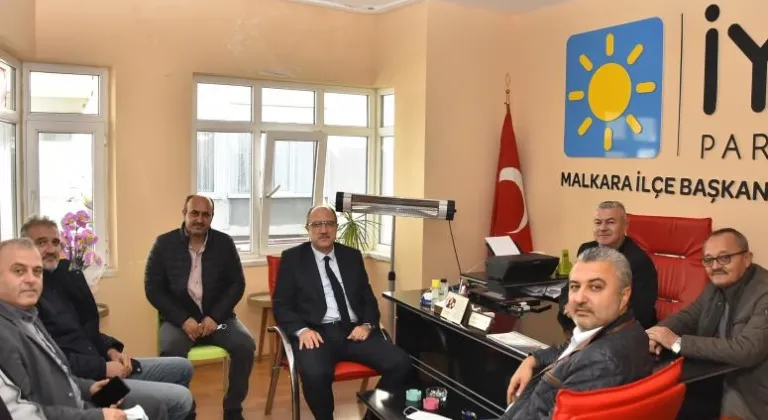 BELEDİYE BAŞKANI ULAŞ YURDAKUL'DAN İYİ PARTİ MALKARA İLÇE BAŞKANLIĞI'NA ZİYARET