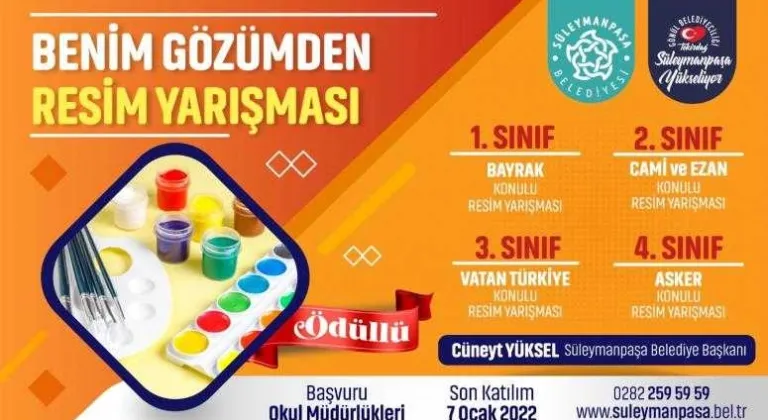 Benim Gözümden resim ve fotoğraf yarışmaları için başvurular başladı