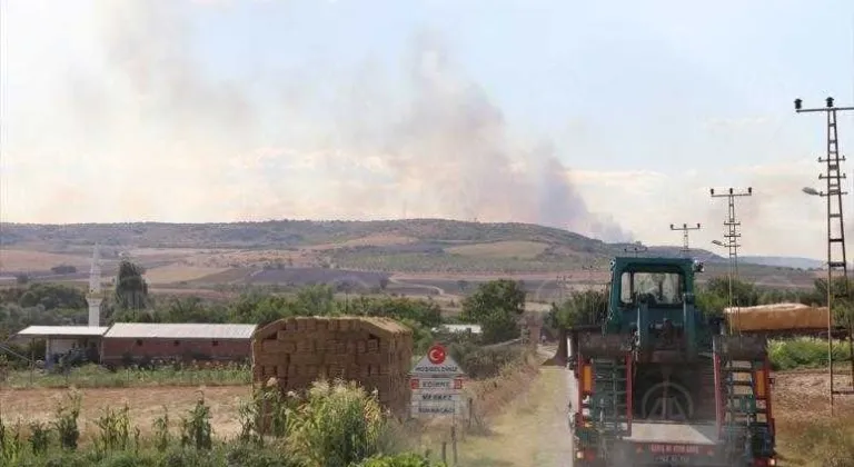 BULGARİSTAN'DAKİ YANGININ TÜRKİYE'YE SIÇRAMAMASI İÇİN ÖNLEMLER ARTIRILIYOR