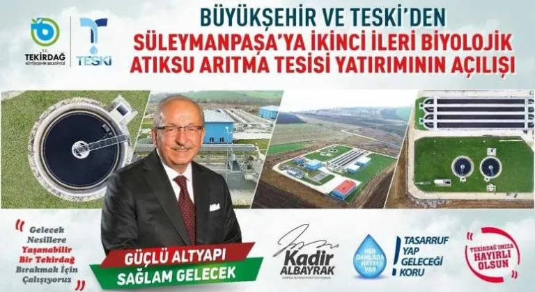 BÜYÜKŞEHİR BELEDİYESİ VE TESKİ’DEN SÜLEYMANPAŞA’YA