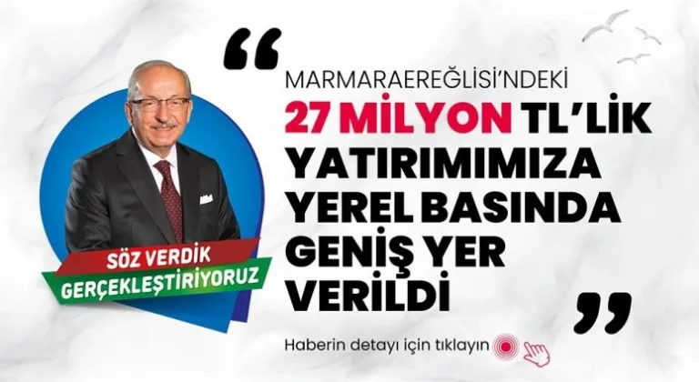 BÜYÜKŞEHİR BELEDİYESİ'NİN 27 MİLYON TL'LİK YATIRIMINA YEREL BASIN GENİŞ YER VERDİ