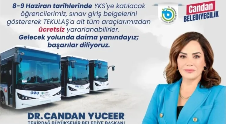 BÜYÜKŞEHİR YKS’YE GİRECEK ÖĞRENCİLERİ ÜCRETSİZ TAŞIYOR