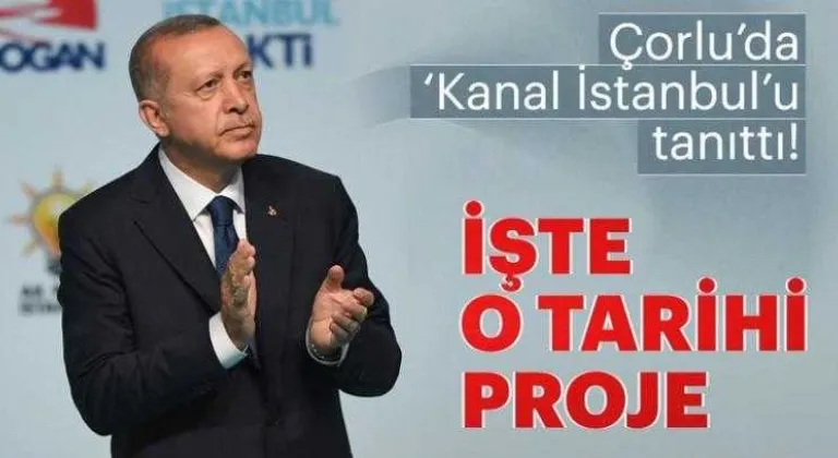 Cumhurbaşkanı Erdoğan Çorlu’da Konuştu