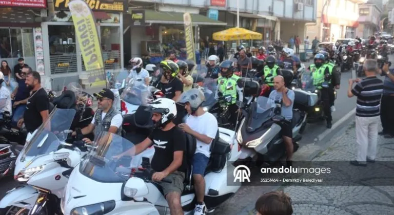 Demirköy'de motosiklet festivali düzenlendi