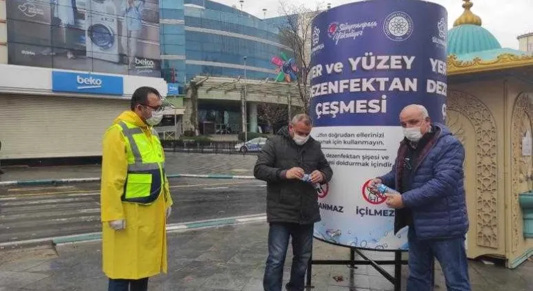 Dezenfektan çeşmeleri salgına büyük darbe vuracak