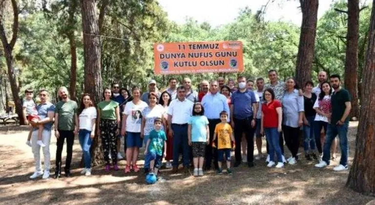 Dünya nüfus gününe özel nüfus müdürlüğünden piknik etkinliği