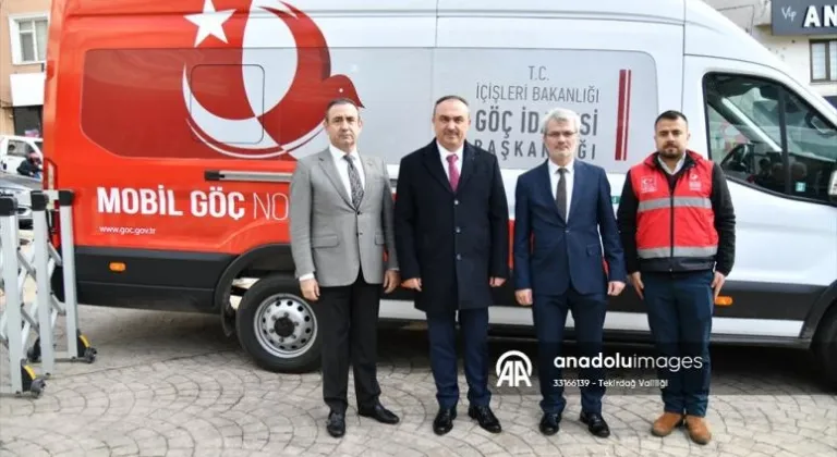 Düzensiz göçmenlerin tespitinin yapıldığı Mobil Göç Noktası aracı Tekirdağ'da hizmette