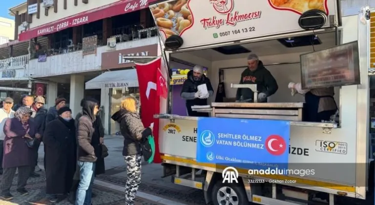 Edirne Ülkü Ocakları'ndan şehitler için lokma hayrı