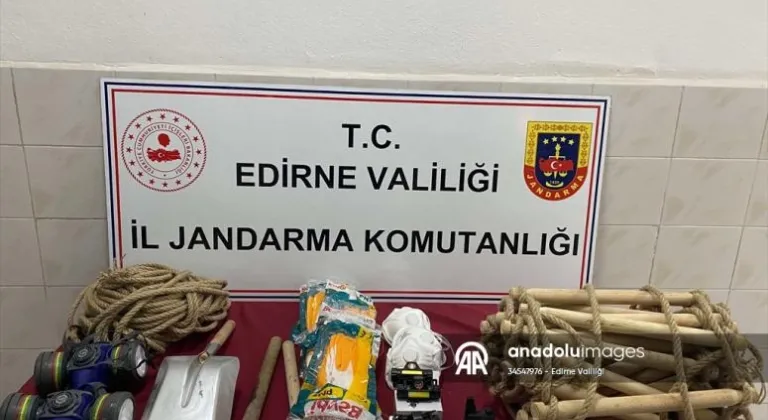 Edirne'de kaçak kazı yapan 6 şüpheli suçüstü yakalandı