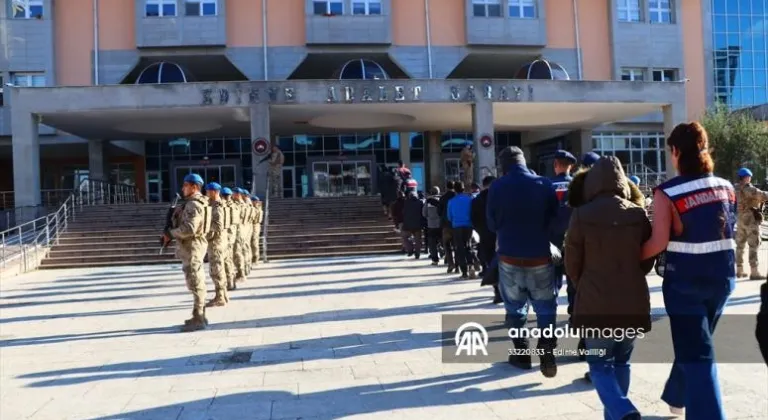 Edirne'de Yunanistan'a kaçarken yakalanan 9 terör örgütü üyesi tutuklandı