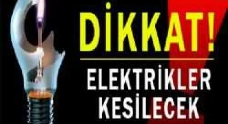 Elektrik Kesintilerine Karşı Dikkat