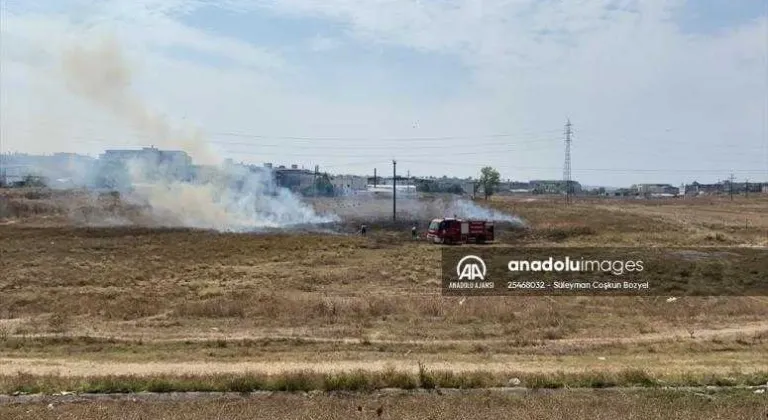 Ergene'de otluk alanda çıkan yangın söndürüldü