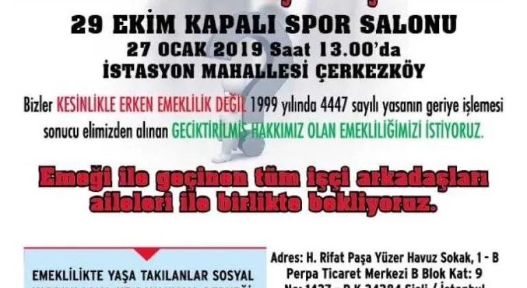 EYT’liler Çerkezköy’de Buluşuyor