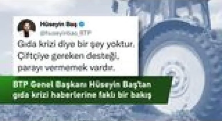 “Gıda krizi diye bir şey yoktur, çiftçiye gereken desteği vermemek vardır”