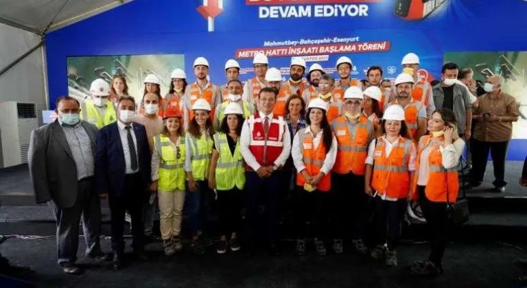 İMAMOĞLU ZAFER BAYRAMINDA YENİ METRO İNŞAATINA İLK HARCI DÖKTÜ