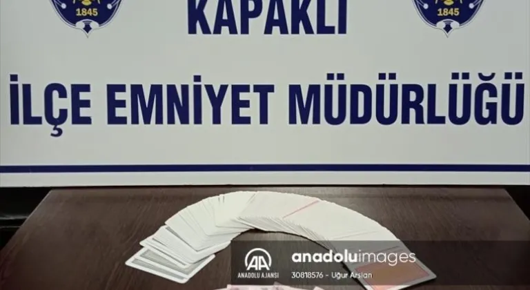 Kapaklı'da kumar oynatan ve oynayan kişilere ceza uygulandı