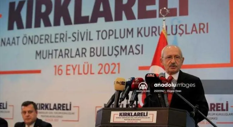 Kılıçdaroğlu: Kırklareli'nden bütün Türkiye'ye sesleniyorum, yirmi yıl değil bir yıl içinde yurt sorununu çözmezsem siyaseti bırakacağım