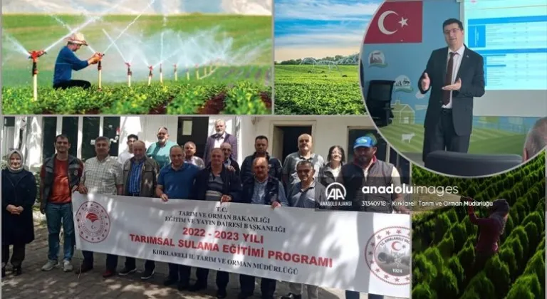 Kırklareli'nde çiftçilere tasarruflu su kullanımı eğitimi verildi