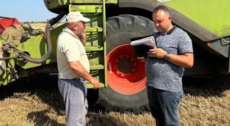 Kırklareli'nde hasat kontrol çalışmaları devam ediyor