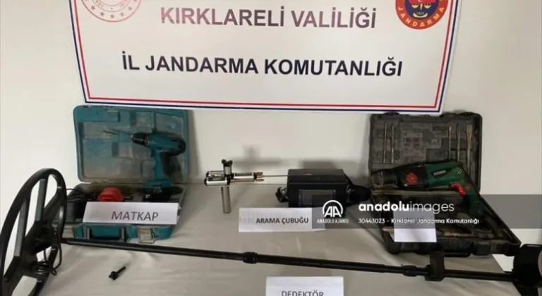 Kırklareli'nde kaçak kazı yaptığı iddiasıyla 6 şüpheli yakalandı