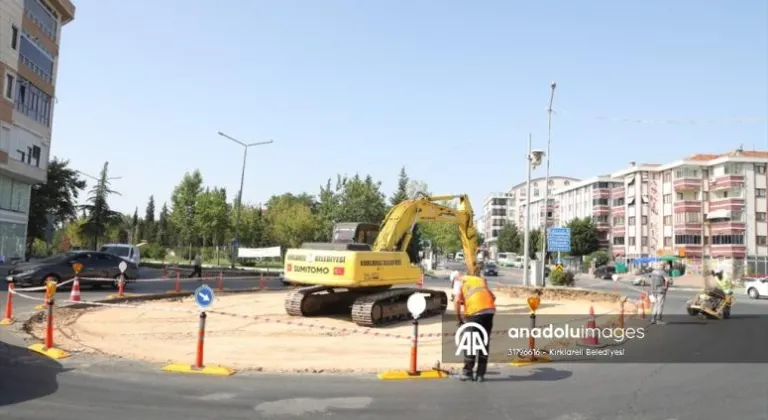 Kırklareli'nde kavşak ve akıllı sinyalizasyon sistemi çalışmaları sürüyor