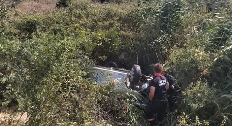 Kırklareli'nde şarampole devrilen otomobildeki 4 kişi yaralandı