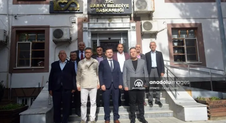 Kuzey Makedonya Çalışma ve Sosyal Politika Bakan Yardımcısı Hüseyin'den Saray Belediyesine ziyaret