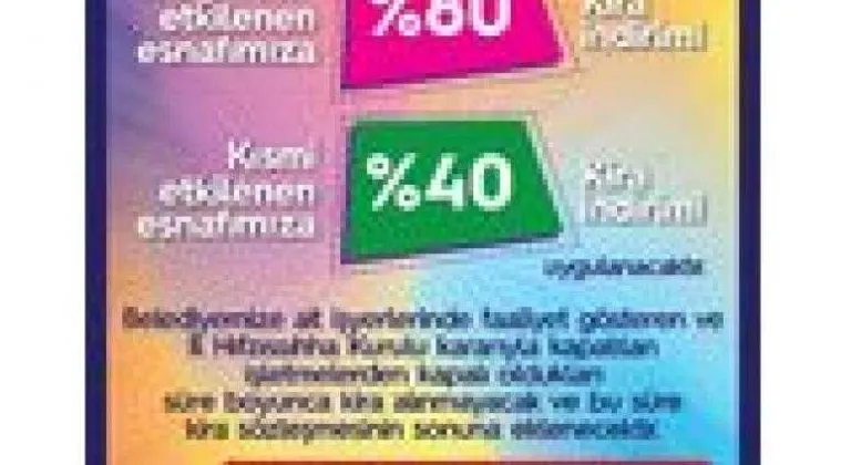 Lüleburgaz Belediyesi’nden esnafa bir destek daha   “Belediyeye ait iş yerlerine yüzde 80’e varan kira indirimi”