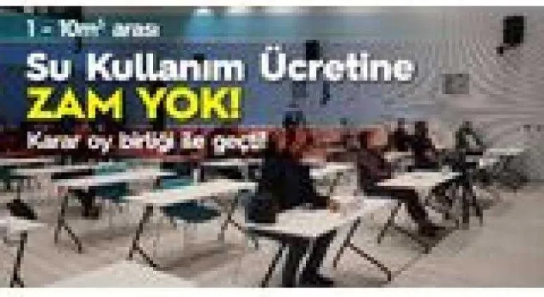 Lüleburgaz’da suya zam yok! Meclis, kararı oy birliğiyle aldı!