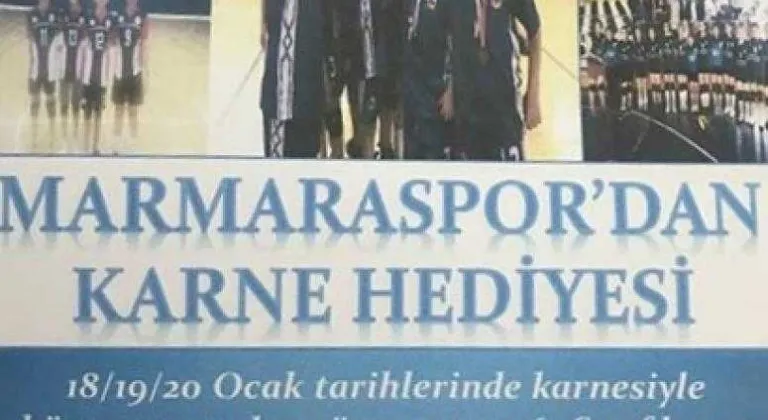 Marmara Spor’dan Öğrencilere Karne Hediyesi