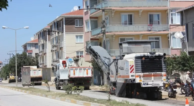 Mezarlık Caddesinde Çalışmalar Başladı