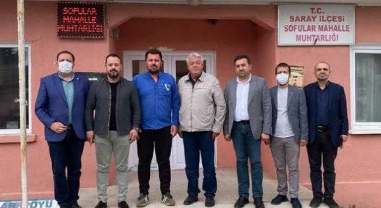 MHP SARAY’DA MUHTAR ZİYARETLERİ DEVAM EDİYOR