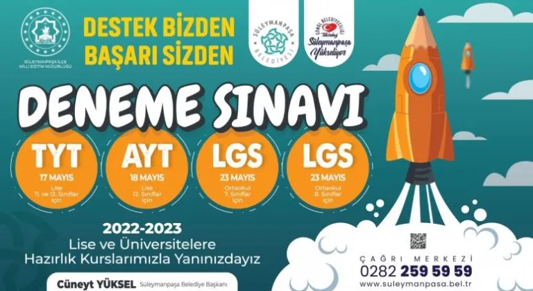 Öğrenciler ücretsiz deneme sınavları ile geleceğe hazırlanıyor