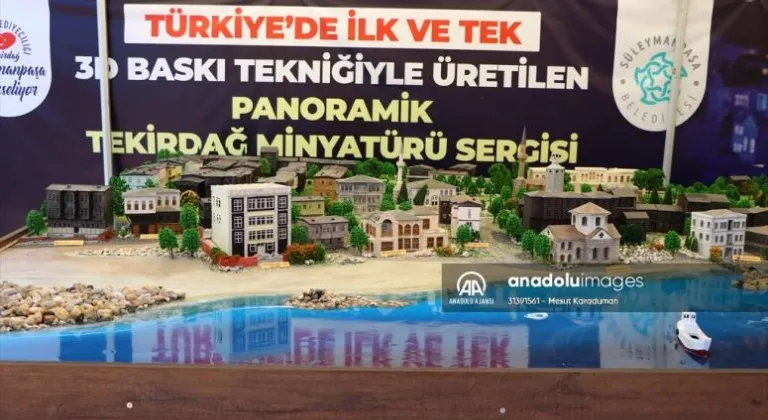 Panaromik Tekirdağ minyatür sergisi açıldı