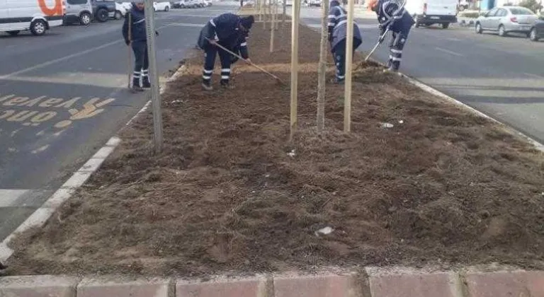 PARK BAHÇELER EKİPLERİ AĞAÇLANDIRMA VE PEYZAJ ÇALIŞMALARINI SÜRDÜRÜYOR