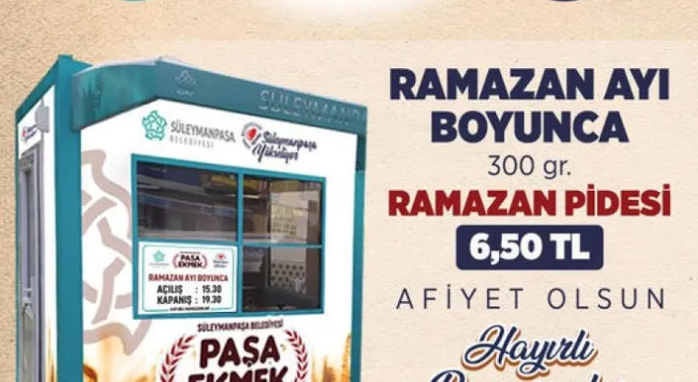 Paşa Halk Ekmek büfelerinde ucuza Ramazan pidesi satışı başladı