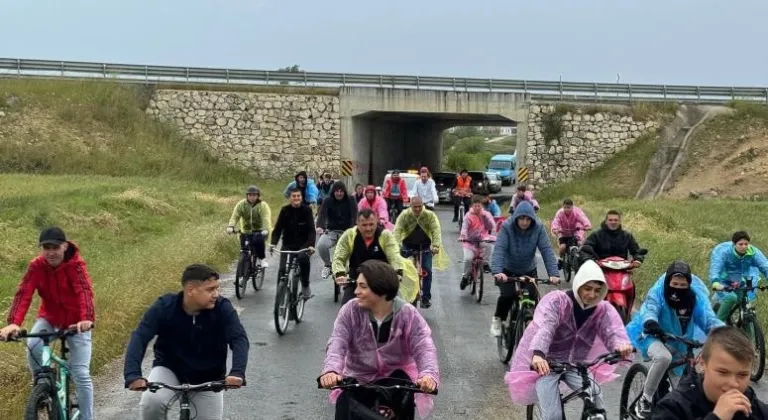 Saray Atatürk için pedal çevirdiler