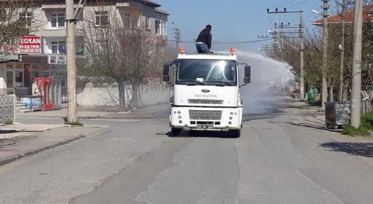 SARAY BELEDİYESİ DEZENFEKTE ÇALIŞMALARINI SÜRDÜRÜYOR