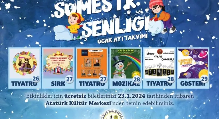 SARAY BELEDİYESİ SÖMESTR ŞENLİĞİ BAŞLIYOR